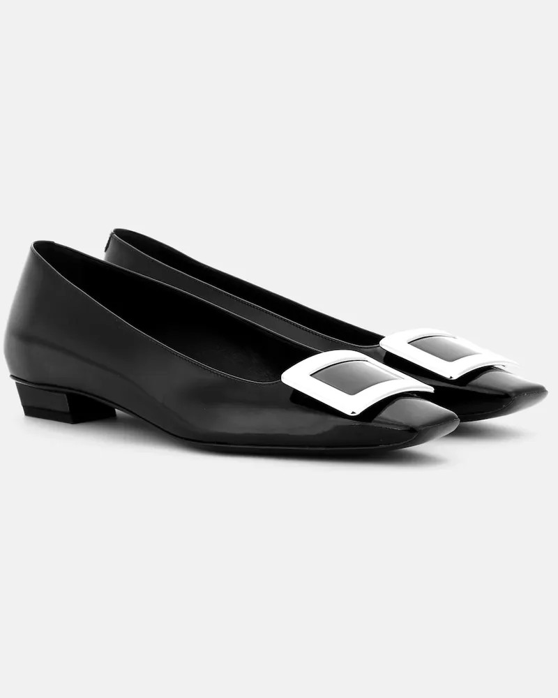 Roger Vivier Ballerine Belle Vivier in vernice Nero
