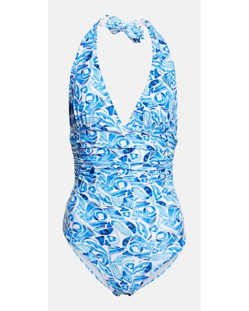 Rebecca Vallance Costume intero con scollo allâamericana Blu
