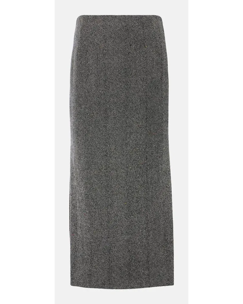 Etro Gonna a tubino in misto lana Grigio