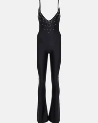 Alessandra Rich Jumpsuit con cristalli Multicolore