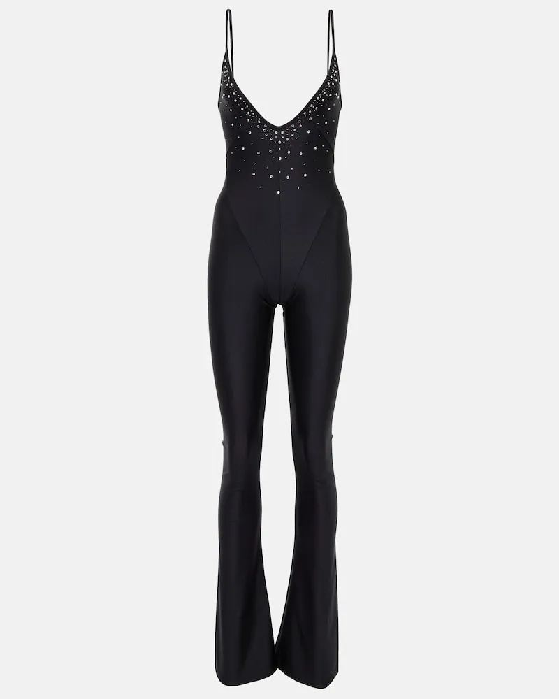 Alessandra Rich Jumpsuit con cristalli Multicolore