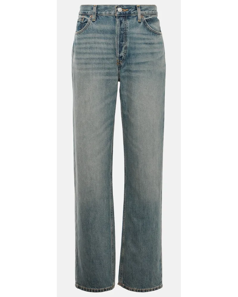 RE/DONE Jeans a gamba larga e vita bassa Blu