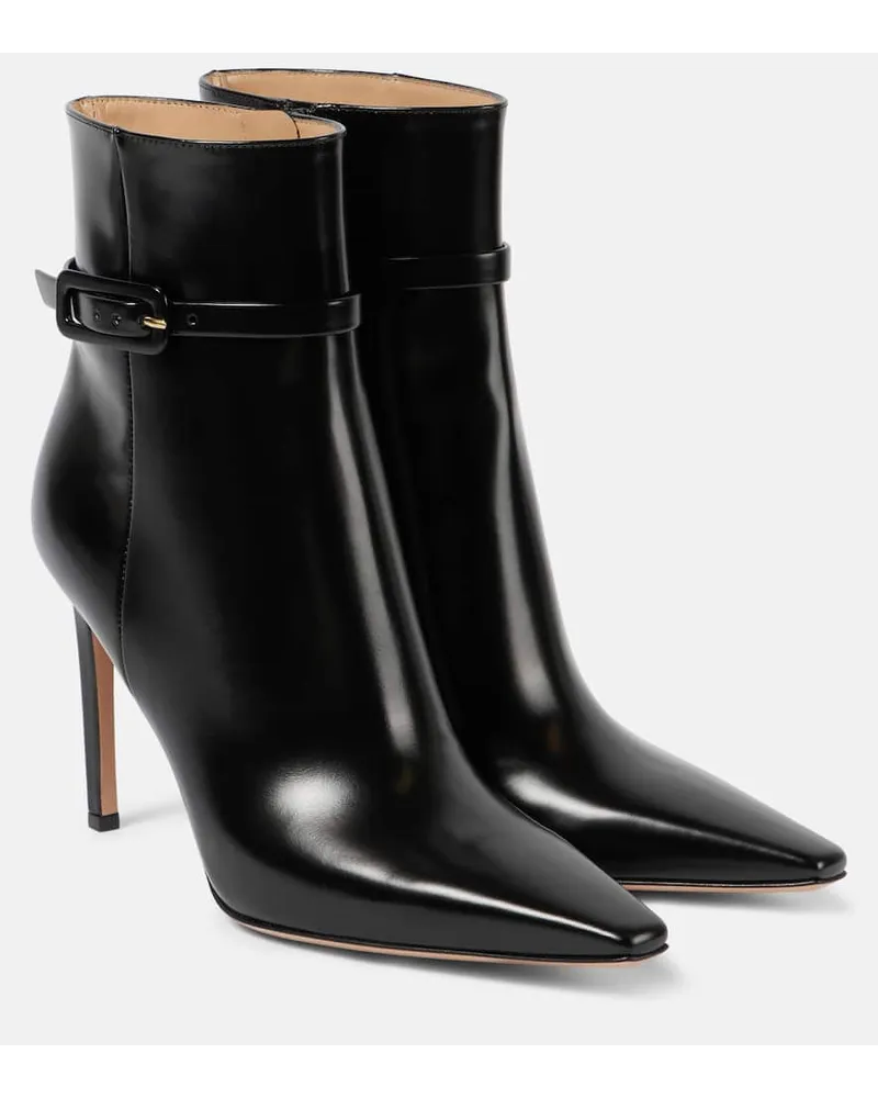 Gianvito Rossi Stivaletti 95 in vernice Nero