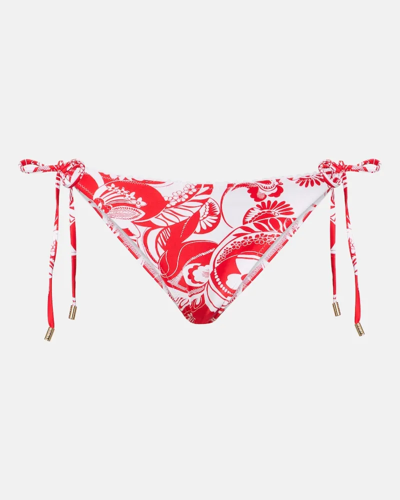 Melissa Odabash Slip bikini Adelaide con stampa floreale Rosso