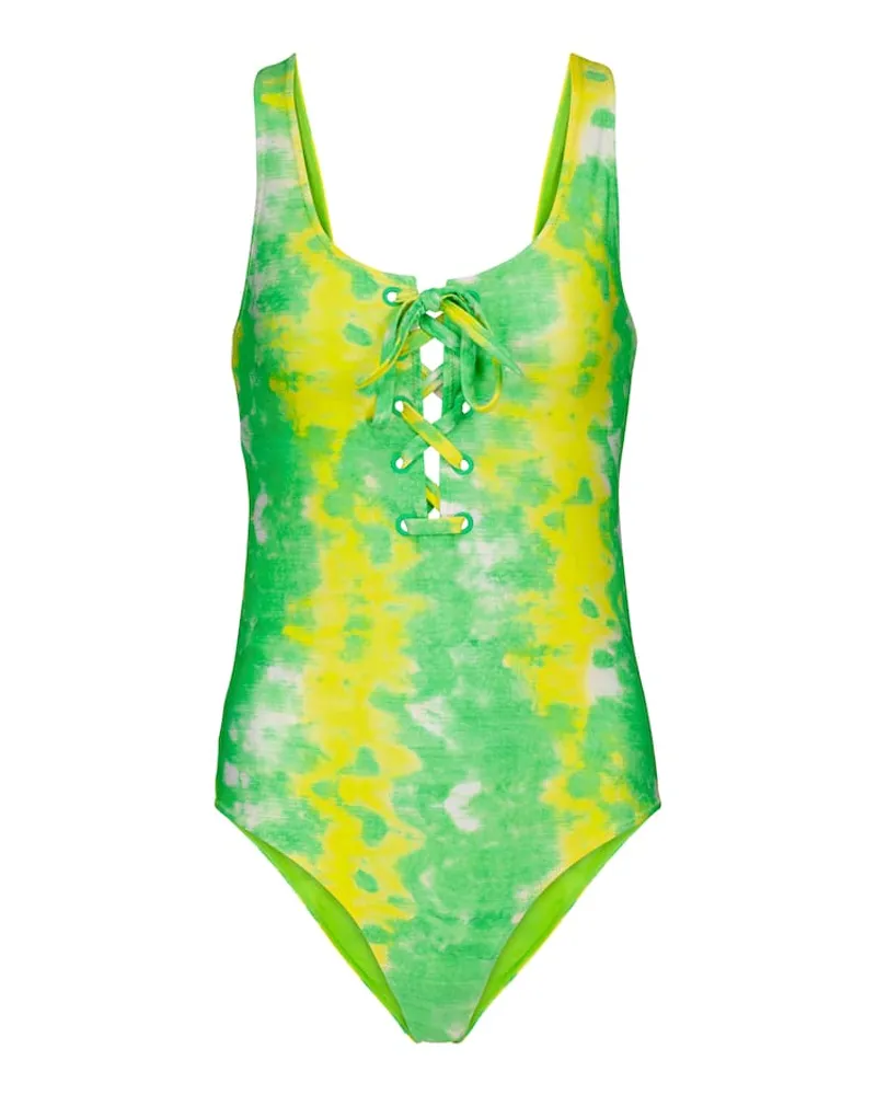 Ganni Costume intero tie-dye Verde
