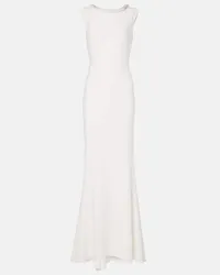 Max Mara Bridal - Abito lungo Corsica in cady Bianco