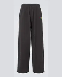 Balenciaga Pantaloni sportivi in jersey di cotone Nero