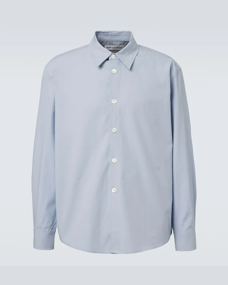 Our Legacy Camicia Beyond in popeline di cotone Blu
