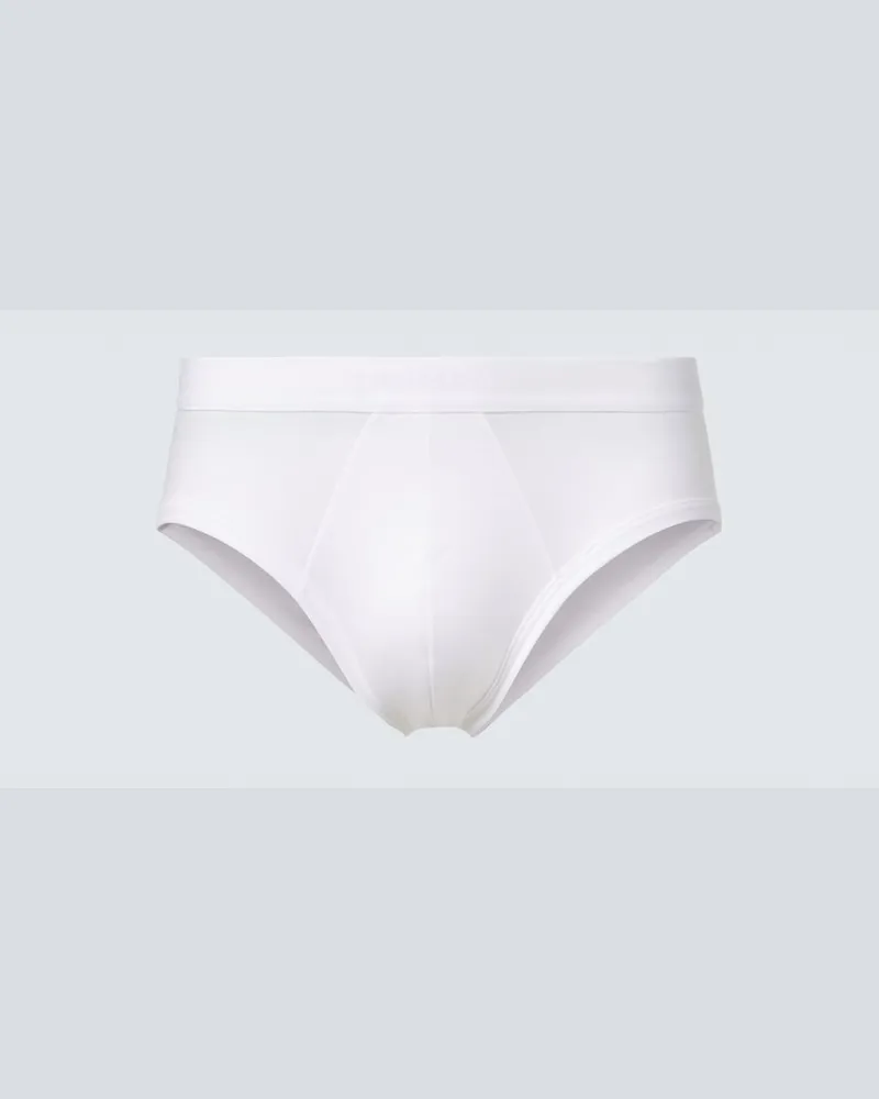 Zimmerli Slip in jersey di cotone Bianco