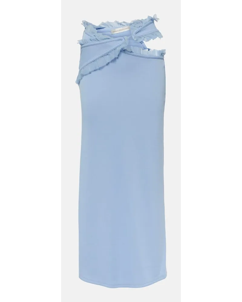 Christopher Esber Gonna midi Carina con cut-out Blu