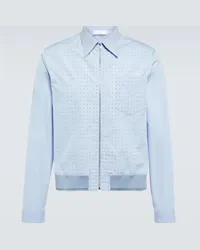 Prada Giacca blouson in cotone Blu