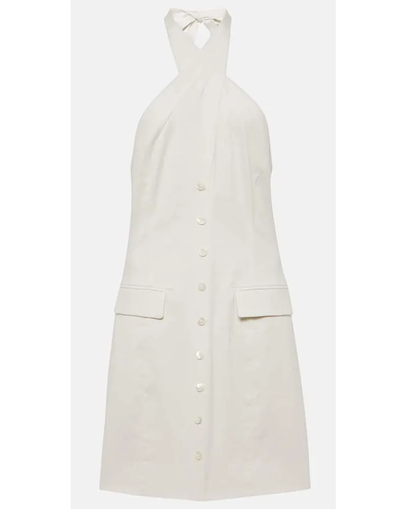 STAUD Miniabito Haven in cotone Bianco