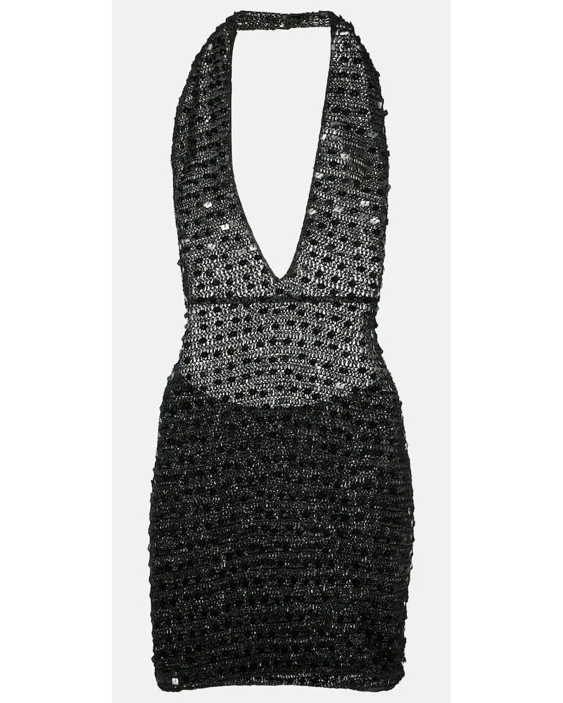 Aya Muse Miniabito con scollo allâamericana Nero