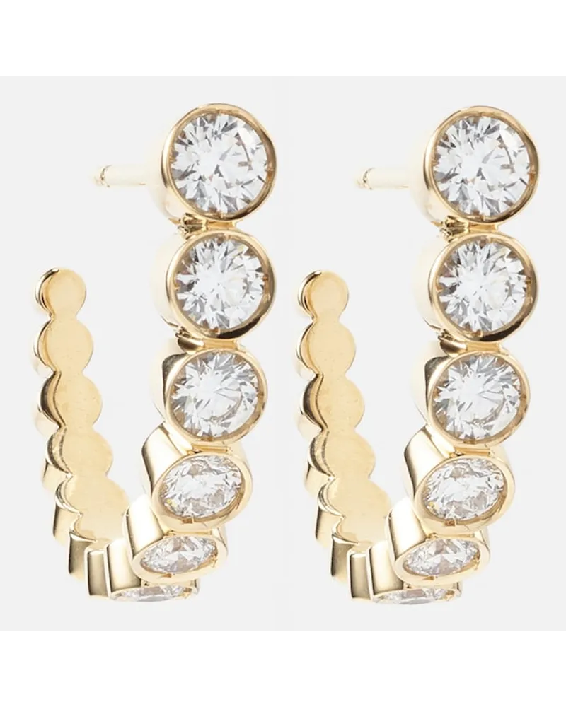 Sophie Bille Brahe Orecchini Boucle Ensemble in oro 18kt con diamanti Oro