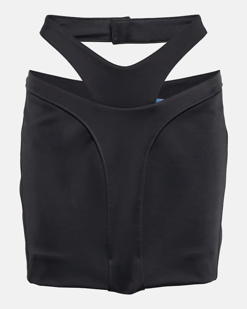 Thierry Mugler Minigonna con cut-out Nero