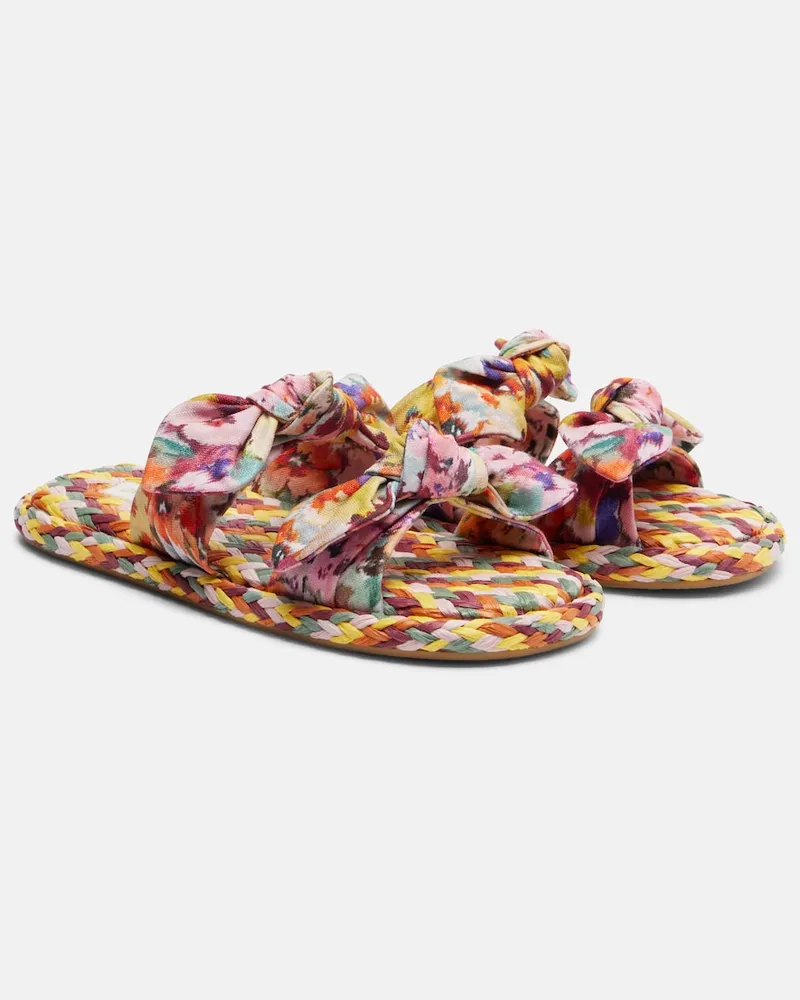 Zimmermann Slides Carousel espadrillas con stampa Multicolore