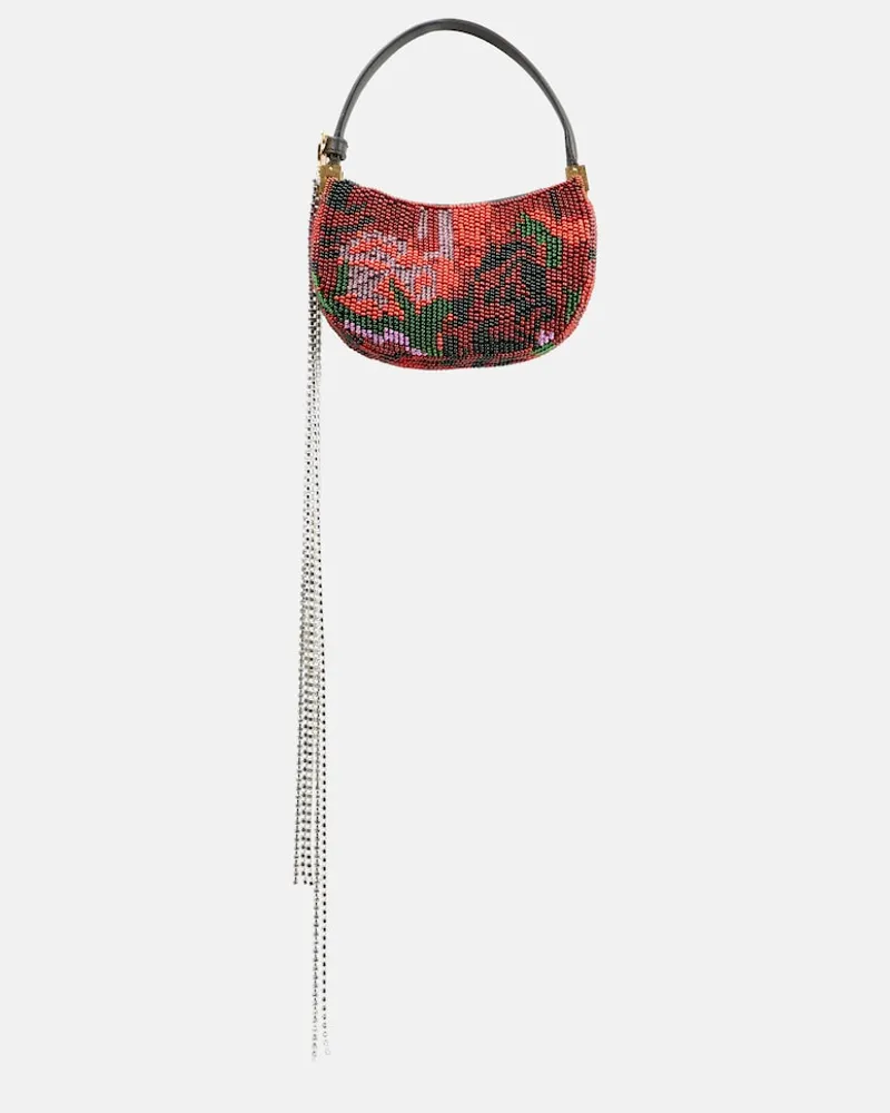 Magda Butrym Clutch con perline Rosso