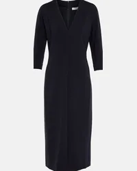 Max Mara Abito midi Palo con scollo a V Blu