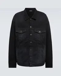 Balenciaga Giacca di jeans oversize BB Icon Nero