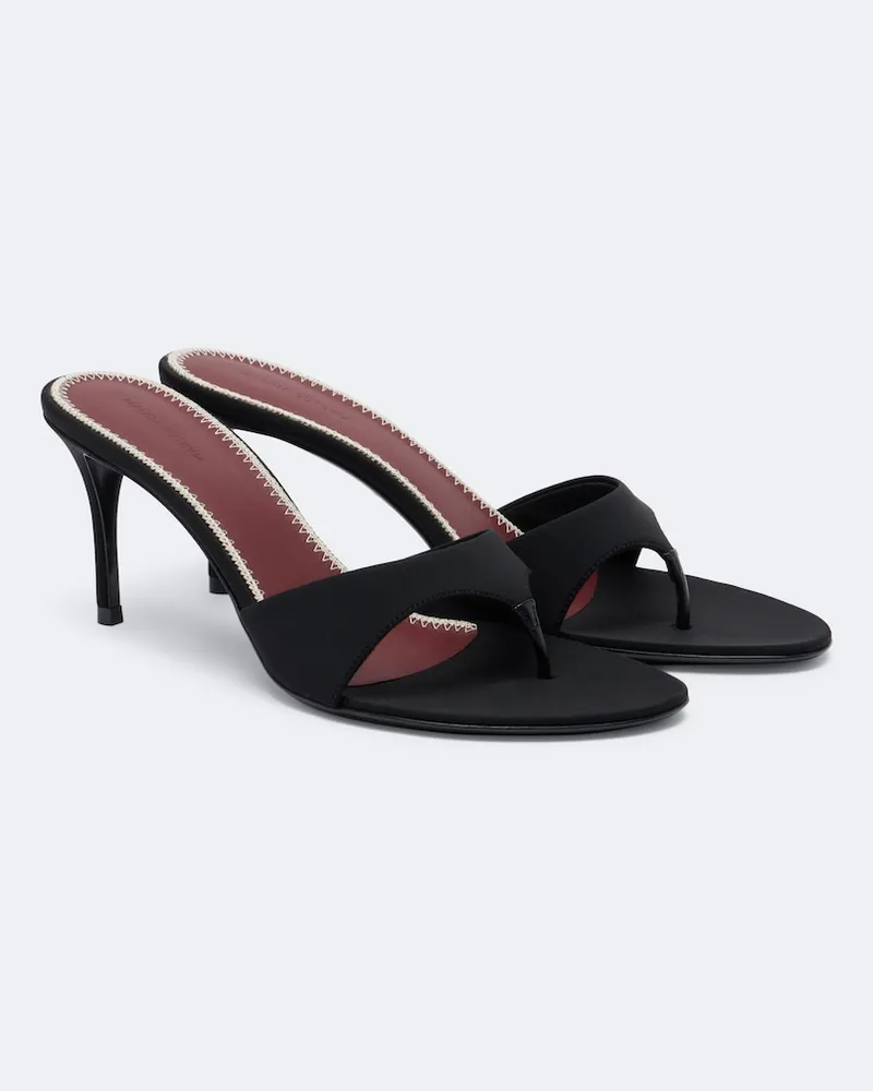 Magda Butrym Sandali infradito in raso Nero