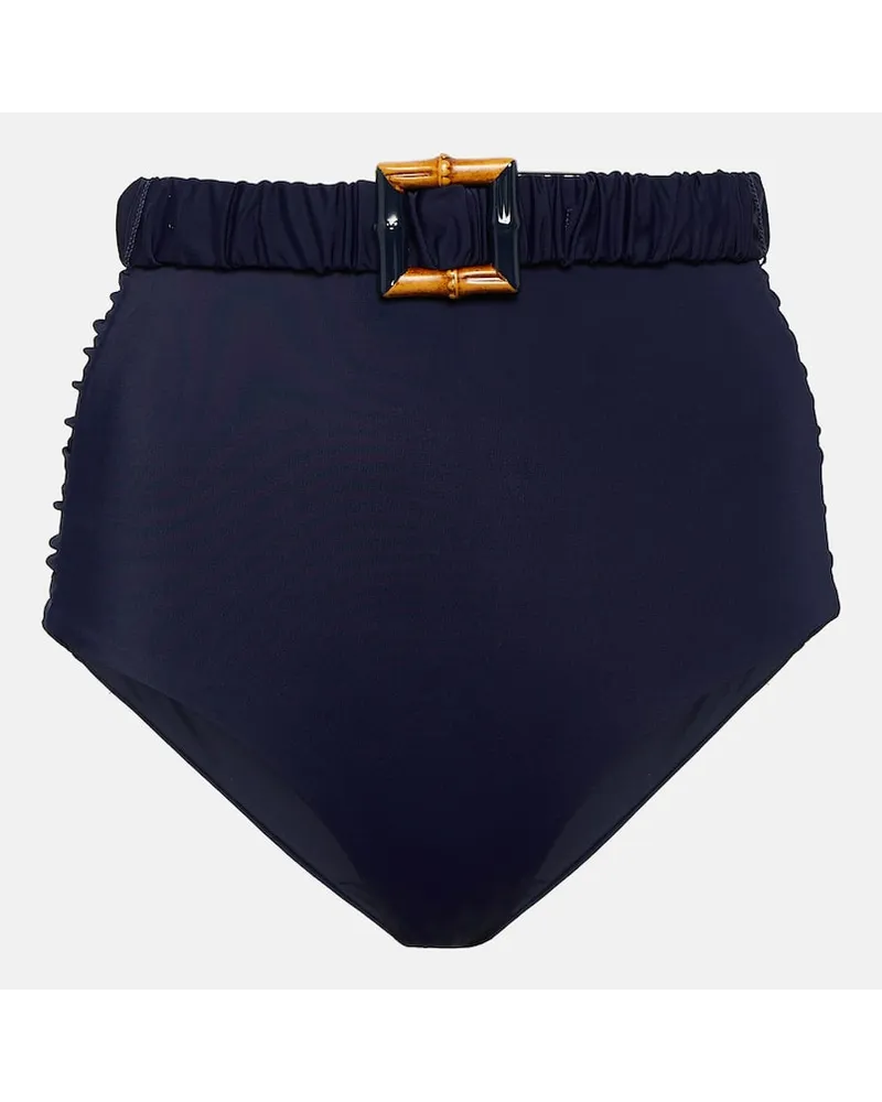 Johanna Ortiz Slip bikini a vita alta Blu