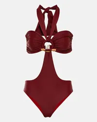 Johanna Ortiz Costume intero Sacred Valley con cut-out Rosso