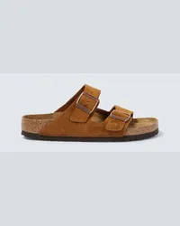 Birkenstock Sandali Arizona in suede Marrone