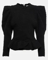 Isabel Marant Top Giamili in bouclé Nero