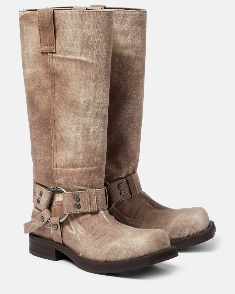 Acne Studios Stivali Balius 35 con stampa Marrone