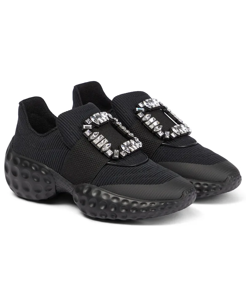 Roger Vivier Slip-on Viv' Run Moonlight Nero