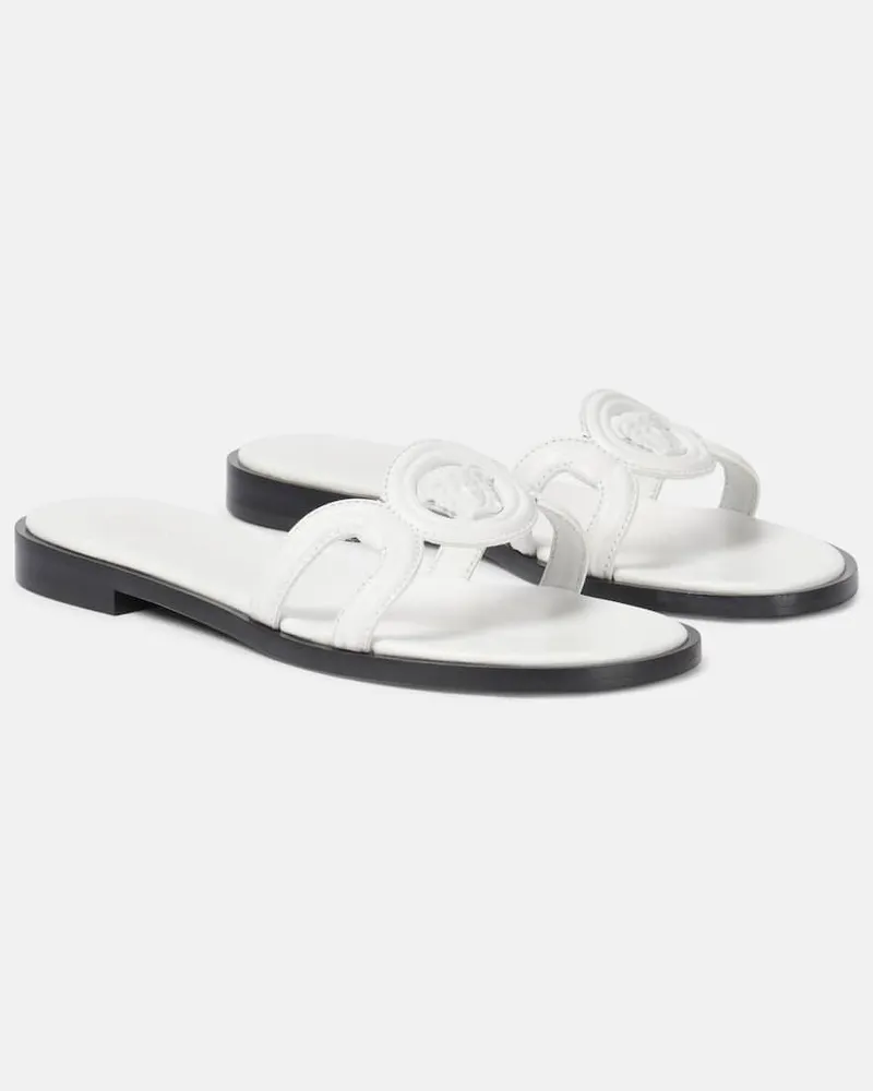 Versace Sandali La Medusa â95 in pelle Bianco