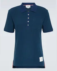 Thom Browne Polo in cotone Blu