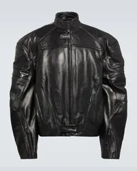 Balenciaga Giacca biker in pelle Nero