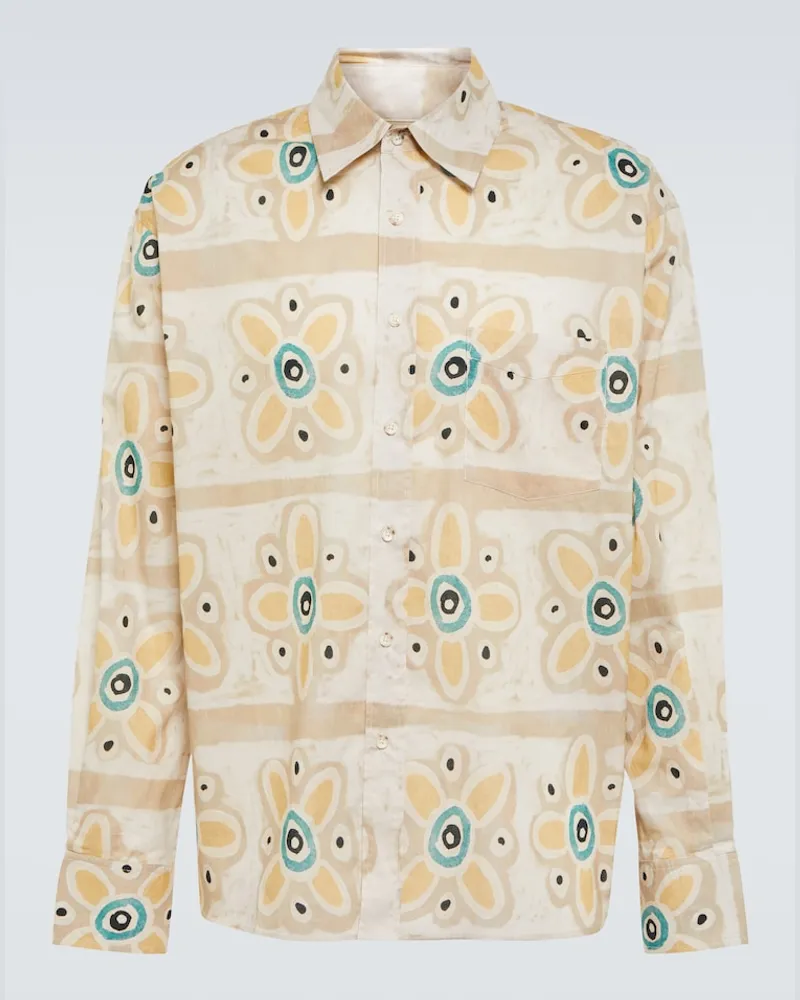COMMAS Camicia in cotone con stampa Multicolore