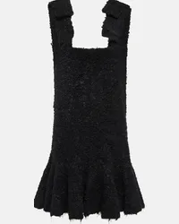 Jil Sander Miniabito in misto mohair bouclé Nero