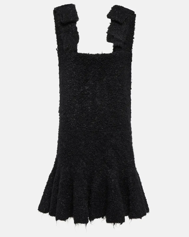 Jil Sander Miniabito in misto mohair bouclÃ Nero