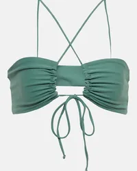 JADE SWIM Top bikini Livi con cut-out Verde