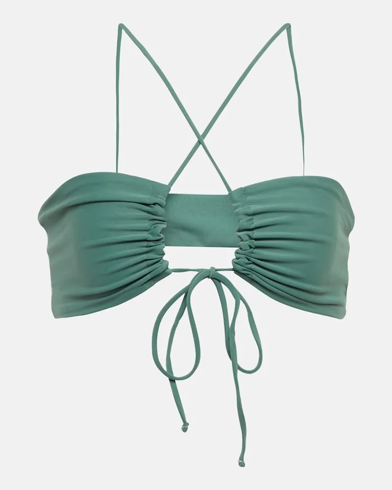 JADE SWIM Top bikini Livi con cut-out Verde