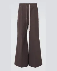 Rick Owens Pantaloni a gamba larga Bela in cotone Grigio