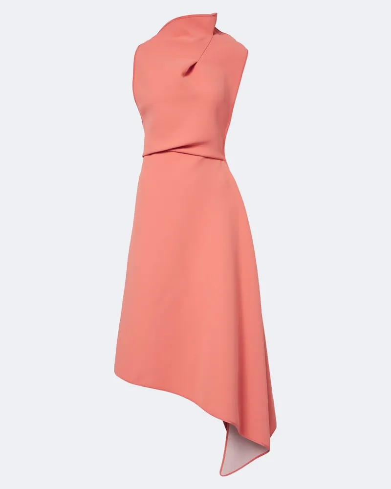 Maticevski Abito midi Lash asimmetrico Rosa