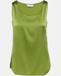 Max Mara Leisure - Tank top Pan in misto cotone Verde