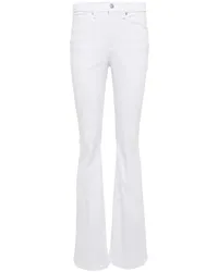 Veronica Beard Jeans flared Beverly a vita alta Bianco