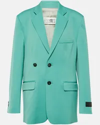 Maison Margiela Blazer doppiopetto oversize Verde