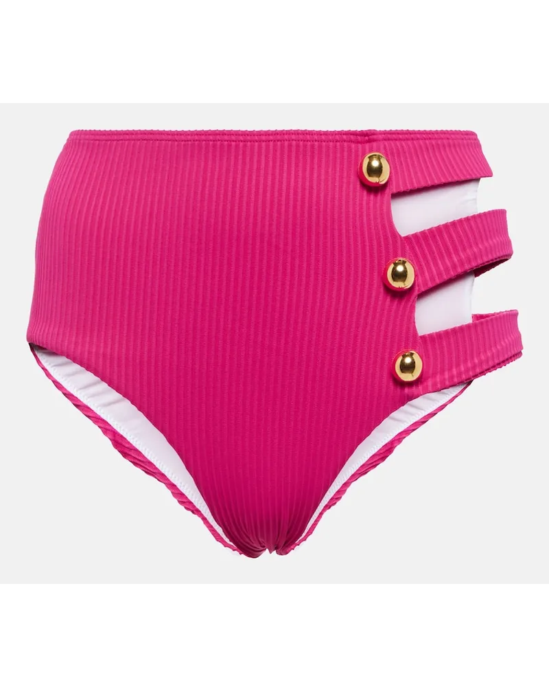 Alexandra Miro Slip bikini Della con cut-out Rosa