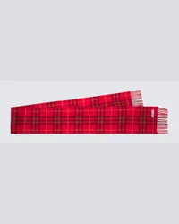 Burberry Sciarpa in cashmere Burberry Check Rosso