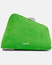 ATTICO Clutch Midnight in suede Verde