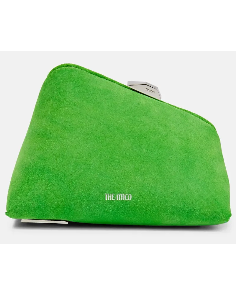 ATTICO Clutch Midnight in suede Verde