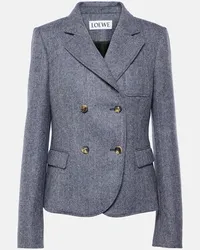 Loewe Blazer in lana Blu