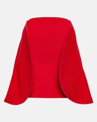 Victoria Beckham Minigonna in jersey a pannelli Rosso