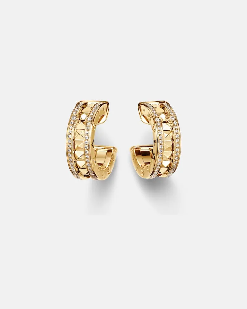 Bulgari Orecchini B.zero1 in oro 18kt con diamanti Oro